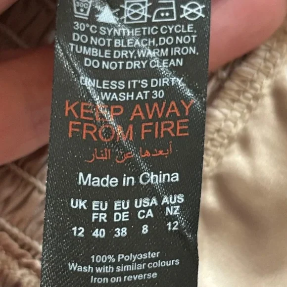 boohoo Satin Ruched Volume Sleeve Corset Top, US size 8 - Picture 7 of 7